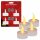 Idena LED Teelichte 4 St. inkl. Lithium Batterien - 4x CR2032 Batt.