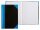 Idena 542901 - Kladde, 96 Blatt, Cover blau/schwarz, 70 g/m², liniert, fester Einband DIN A5