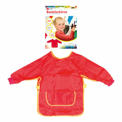 Idena Bastelschürze rot,f. Alter 7-8 Jahre