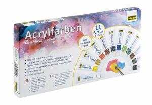 Idena Acrylfarben Set 11x12ml + 1x21ml