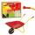 Idena Metallschubkarre ca. 78x40x38cm, rot/gelb - bis 30kg belastbar