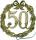 DEMMLER  Festliche Zahl 50 gold 13cm mit Draht