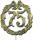 DEMMLER  Festliche Zahl 75 gold 13cm mit Draht