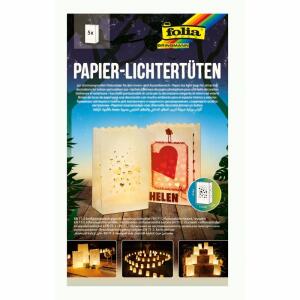 Lichtertüten Papier,5 St. Herzen 19 x 11,5 x 7cm