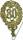 DEMMLER  Festliche Zahl 80 gold 8x12cm mit Draht