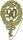 DEMMLER  Festliche Zahl 90 gold 8x12cm mit Draht
