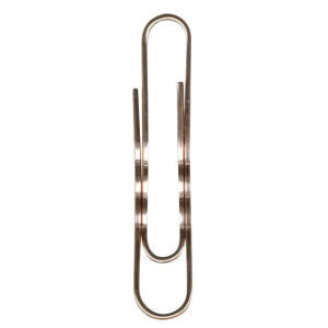 Durable Briefklammer 50mm ku 100St runde Form verkupfert