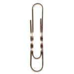 Durable Briefklammer 50mm ku 100St runde Form verkupfert
