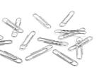 Durable Briefklammer 50mm vz 100St verzinkt runde gewellte Form