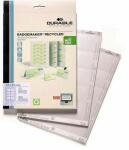 Durable Einsteckschild 60x90mm 160St ws A4 Bogen recycled