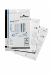 Durable Einsteckschild 53x13mm ws A4 Bogen druckergeeignet