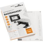 Durable Einsteckschild 61x210mm 20St ws A4 Bogen...