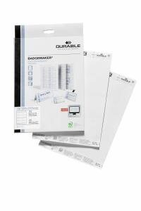Durable Einsteckschild 75/130x210mm ws für Art.Nr. 8029 bedruckbar
