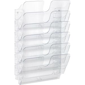 Durable Prospektspenderset A4 quer tr 6tlg FLEXIPLUS Wandmontage
