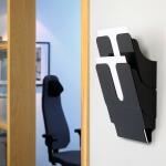 Durable Prospektspenderset A4 2tlg sw FLEXIPLUS Wandmontage