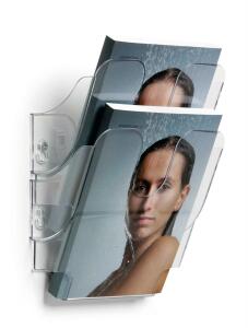 Durable Prospektspenderset A5 2tlg tr FLEXIPLUS Wandmontage