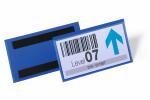 Durable Etikettentasche 150x67mm bl 50St magnetisch
