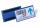 Durable Etikettentasche 150x67mm bl 50St magnetisch