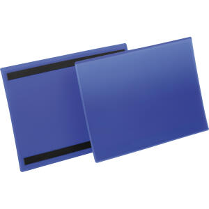 Durable Kennzeichnungstasche A4 bl 50St magnetisch A4 Querformat