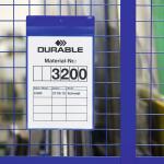 Durable Magnettasche A4 bl Querformat 10St Starkmagnete Neodym