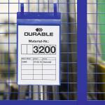 Durable Kennzeichnungstasche A4 bl 50St Hochformat mit Laschen