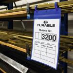Durable Kennzeichnungstasche A4 bl 50St Hochformat mit Laschen