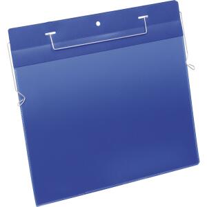 Durable Kennzeichnungstasche A4 bl Querformat Drahtbügeleinsatz