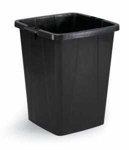 Durable Abfalltonne 90l sw quadratisch DURABIN 90 m.Tragegriffen