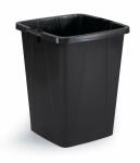 Durable Abfalltonne 90l sw quadratisch DURABIN 90 m.Tragegriffen