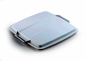 Durable Deckel für Abfalltonne 90l ws DURABIN LID quadr. mit Griffen