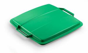 Durable Deckel für Abfalltonne 90l gn DURABIN LID quadr. mit Griffen