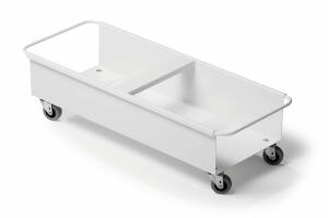 Durable Transportwagen f. 2Abfalleimer ws Metall DURABIN SQUARE 40
