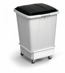 Durable Transportwagen Abfalleimer ws Metall DURABIN 90 4 Rollen