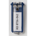 Durable Schlüsselanhänger d bl 6St KEY CLIP beschriftbar
