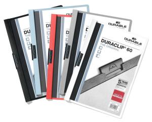 Durable Klemm-Mappe DURACLIP 60 f sort für 60 Blatt A4 tr Deckblatt