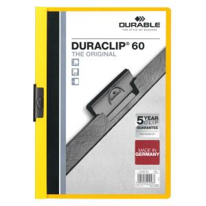 Durable Klemm-Mappe DURACLIP 60 ge für 60 Blatt A4 tr Deckblatt