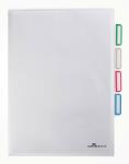 Durable Sichthülle A4 3 Fächer tr 5St PP mit...