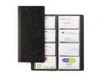 Durable Visitenkartenbuch 115x253mm sw Album für 96 Visitenkarten