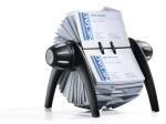 Durable Rollkartei VISIFIX flip sw für 200 Visitenkarten 72x104mm
