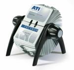 Durable Rollkartei VISIFIX flip sw für 200 Visitenkarten 72x104mm