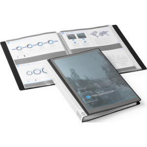 Durable Sichtbuch DURALOOK Plus 40 sw mit 40 Sichthüllen
