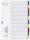Durable Ordnerregister A4 hoch 10tlg farbige beschriftbare Taben