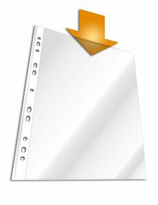Durable Prospekthülle A4 tr 100St PP glasklar oben offen