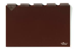 Durable Karteiregister A4 quer br Kunststoff 40mm Tab 5/5 Teilg