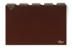 Durable Karteiregister A4 quer br Kunststoff 40mm Tab 5/5 Teilg