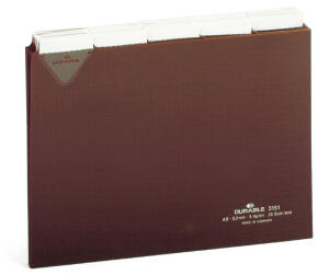 Durable Karteiregister A5 quer br Kunststoff 40mm Tab 5/5 Teilg
