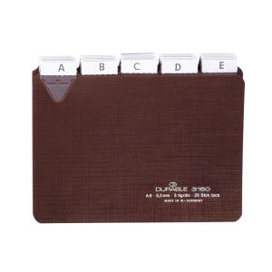 Durable Karteiregister A6 quer br Kunststoff 25mm Tab 5/5 Teilg