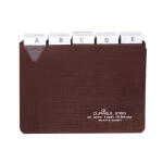 Durable Karteiregister A6 quer br Kunststoff 25mm Tab 5/5 Teilg