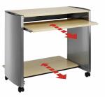 Durable Computertisch si.me Ahorn fahr Design Line Arbeitsstation höh