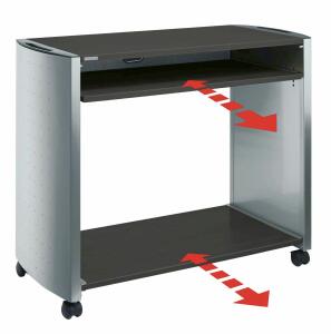 Durable Computertisch si.me gr fahrbar Design Line Arbeitsstation höh